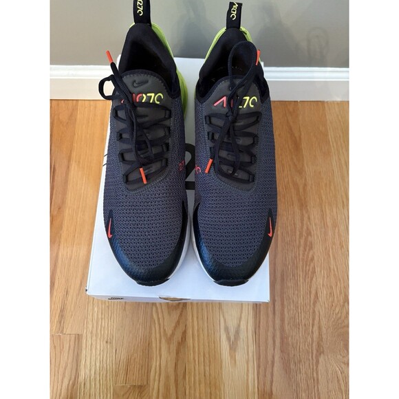 Nike Air Max 270 Retro Future Mens Size 13 Black Neon Running Shoes Aq9164-005 - Picture 1 of 8